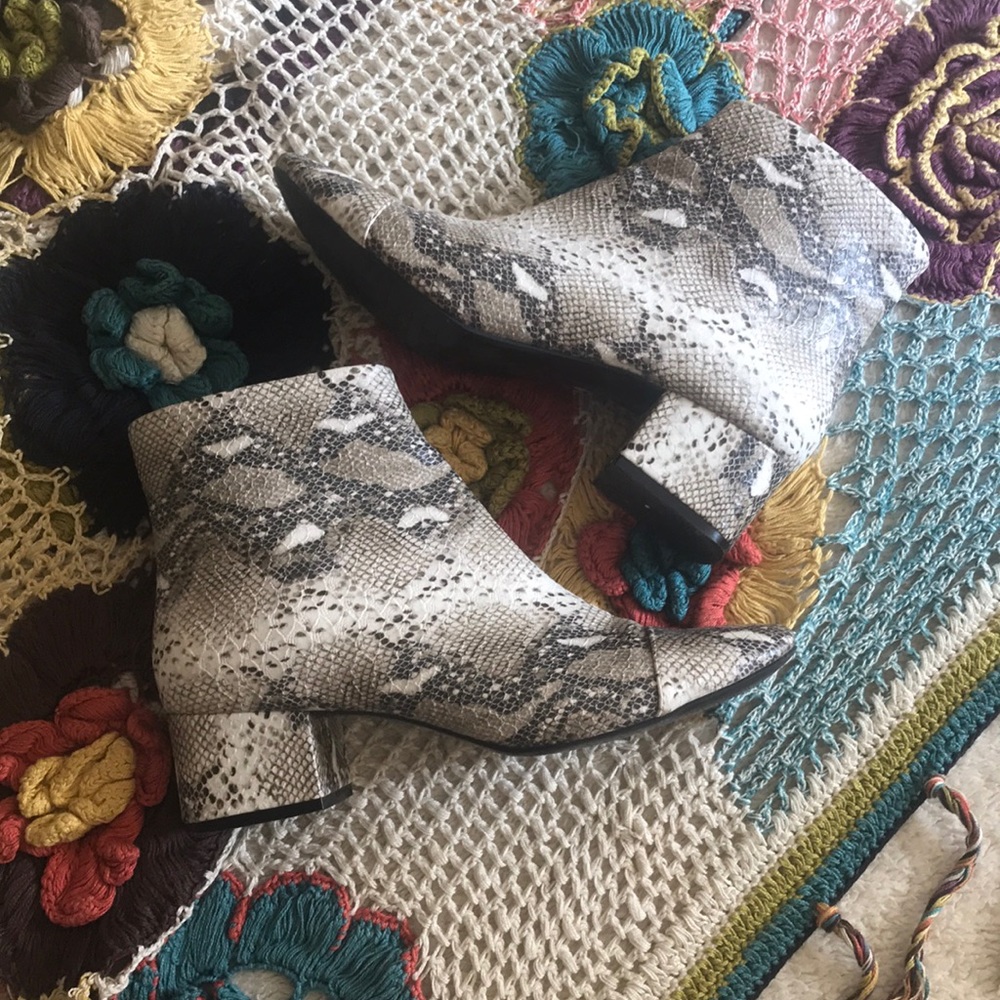 Snakeskin boots